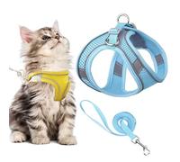 Stimulicat Cat Harness, Stimuli Cat Harness and Lead Set, Adjustable Reflective Kitten Walking Vest with Leash Cats Collar, Soft Mesh Vest for Small Medium Cats Pets Walking (Style E,XXS)