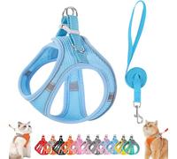 Stimulicat Cat Harness, Stimuli Cat Harness Design for Outdoor, Stimuli Cats Sling Escape Proof, Adjustable Soft Mesh Vest, Reflective Design, Allowing Cats to Safe and Stress-Free (Blue,XXXS)