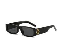 STINA Gafas de Sol cuadradas pequeñas de Tendencia, Gafas de Pierna Ancha cuadradas estrechas a la Moda con Personalidad, Gafas de Sol Anti-UV, Regalo de decoración