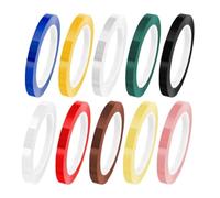 Stineng 10 Rollos de Cinta para Autoclave, Cinta de Identificación de Instrumentos de Colores de 216 Pies, Cintas de Instrumentos de 10 Colores, 0,315 Pulgadas de