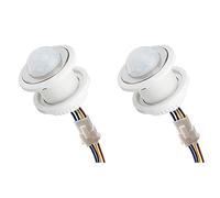 Stineng 3 mini sensores de movimiento, interruptor de luz, 110-220 V, sensor PIR, detector de inducción por infrarrojos ajustable
