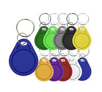 Stineng 50 Piezas UID 13,56 MHz Bloque 0 Sector Grabable IC Tarjeta Clon Llaveros Inteligentes Intercambiables Etiquetas Clave 1K S50 Control de Acceso RFID