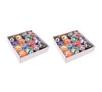 Stineng Juego de 32 llaveros de billar colorido, 32 unidades, bolas colgantes de llave de billar, bolas de billar, piezas de accesorios