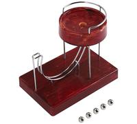 Stineng MáQuina de Movimiento Perpetuo de Arte CinéTico Movimiento de Arte CinéTico Metal Inercial AutomáTico Mesa de Salto Juguete Grano de Madera