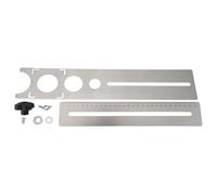 Stineng Regla de LocalizacióN de Agujeros de Baldosas de CeráMica de Acero Inoxidable Multifuncional Herramientas de MedicióN de Mano de PerforacióN Ajustables de 360 Grados