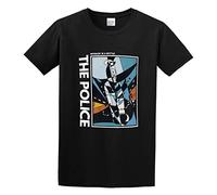 Sting & The Police Message In A Bottle Album Cover Abstract Rock Unisex 100% Cotton Short-Sleeve T-Shirts Black S