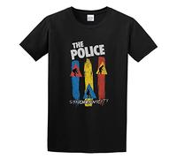 Sting & The Police Synchronicity Album Cover Surreal Rock Tour Unisex 100% Cotton Short-Sleeve T-Shirts Black XXXL