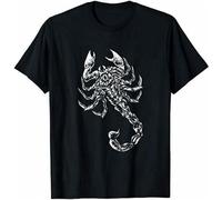 Sting White Scorpion Graphic Mens T-Shirt Unisex Black tee S Size XL