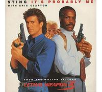 Sting With Eric Clapton - Sting It's Probably Me 1992 UK 7" vinyl AM883