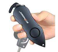 STINGER Herramienta De Emergencia De Alarma Personal, Alarma De Seguridad, Interruptor De Vidrio, Llavero De Autodefensa/Protección, Caja Fuerte Personal Scream (Negro)