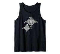 Stingray Mandala Océano Subacuático Animal Vida Marina Buceo Camiseta sin Mangas