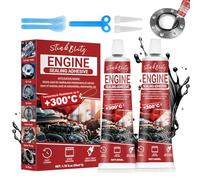 StinkBlitz Sellador Juntas Motor, Pasta de Juntas Motor, Silicona Negra para Juntas, Sellador Alta Temperatura Adecuado para Motor, Caja de Cambios Automoción e Industrial,50ml,2pcs