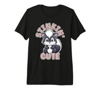 Stinkin Cute Skunk Juego de Palabras Divertido Animal del Bosque Camiseta Premium