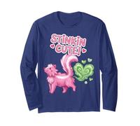 Stinkin Cute Valentine Skunk Kawaii Heart Pink Manga Larga