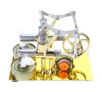 Stirling - Bombilla de doble motor, combustión externa, experimento de energía térmica, modelo de motor, solo motor generador