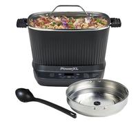 STIRMAX - Multicocina digital de 7.5 cuartos de galón con paleta automática de agitación y trituración, preajustes programables 9 en 1 para saltar, raspar y café antes de hervir a fuego lento