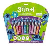 Stitch 10 brillos de labios de origen vegetal, primer set de maquillaje para niñas, ideal para fiestas, pijamadas y como regalo de cumpleaños, para mayores de 3 años, de Townley Girl