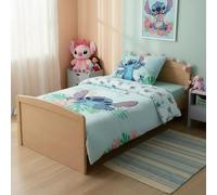 Aymax! Juego de cama Stitch Hawaii 100% polialgodón, nórdica 140x200 cm + funda de almohada 65x65 cm
