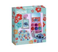 Disney Stitch Set de Belleza Compuesto 1 Eau de Toilette, 1Paleta de Brillos de Labios y 1 Espejo