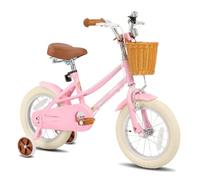 STITCH Bicicleta Infantil 12/14/16/20 Pulgadas para niñas de 3 a 4 años, Bicicleta para niñas de 12/14/16/20 Pulgadas con ruedines y Cesta