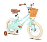 STITCH Bicicleta Infantil 12/14/16/20 Pulgadas para niñas de 3 a 4 años, Bicicleta para niñas de 12/14/16/20 Pulgadas con ruedines y Cesta