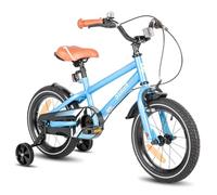 STITCH Bicicleta Infantil 16 Pulgadas Azul Claro para Niños y Niñas de 4, 5 6 y 7 Años Kids Bike con Estabilizadores y Frenos de Mano 85% Montada…