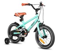 STITCH Bicicleta Infantil 16 Pulgadas Verde Menta para Niños y Niñas de 4, 5 6 y 7 Años Kids Bike con Estabilizadores y Frenos de Mano 85% Montada…