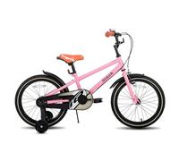 STITCH Bicicleta Infantil Vintage de 18 Pulgadas para niños y niñas de 6-8 años, Bicicleta Infantil de 18 Pulgadas con estabilizador y Soporte, Color Rosa