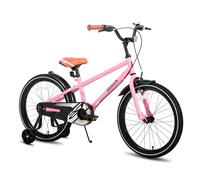 STITCH Bicicleta infantil vintage de 20 pulgadas para niños y niñas de 7 a 10 años, bicicleta infantil de 20 pulgadas con estabilizador y soporte, color rosa