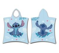 Stitch "Blue" - Poncho para niños, suave y absorbente, con capucha, para playa y baño, 50 x 115 cm, para niños y niñas, secado rápido, acogedor y ligero, perfecto para piscina, playa y hogar