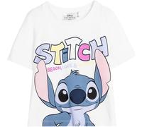 STITCH Camiseta de Manga Corta Infantil Blanco - Marca EAN: 8445484508079 - Talla: 12 Años