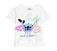 STITCH Camiseta de Manga Corta Infantil Blanco - Marca EAN: 8445484508574 - Talla: 6 Años