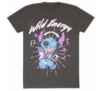 Stitch Camiseta de Manga Corta Wild Energy Grafito Unisex - Marca EAN: 5056688526061 - Talla: S