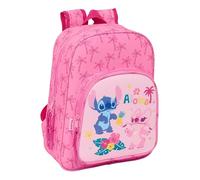 STITCH CHILL - Mochila Escolar Infantil Animada, Mochila Niño, Mochila Infantil, Adaptable a Carro, Ideal para Niños en Edad Escolar, Cómoda y Versátil, Calidad y Resistencia, 26x11x34 cm