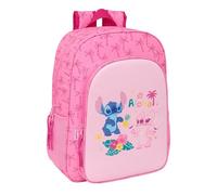 Safta Mochila Escolar Niño STITCH CHILL – Adaptable a carro, cómoda y resistente 33x14x42 cm