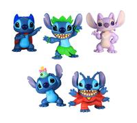 Stitch conjunto de figuras coleccionables de lilo disney, 5 piezas, es