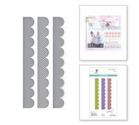 Stitch & Dots - Troqueles grabados con bordes festoneados de la colección Simple Vintage Flower Shoppe con historias simples