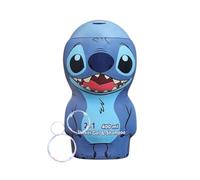 Stitch en 3D - Gel de ducha y champú 2 en 1, aroma a caramelo y jazmín | Fragancia de jazmín caramelo, cuidado suave, limpieza suave, piel normal, aditivo de baño, uso diario