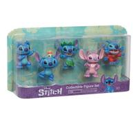 Disney Stitch Conjunto de Figuras coleccionables de Lilo, 5 Piezas, estatuillas coleccionables de 7,6 cm de Alto, Juguetes para niños a Partir de 3 años de Just Play