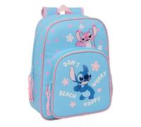 STITCH HAPPY - Mochila Escolar Infantil Animada, Mochila Niño, Mochila Infantil, Adaptable a Carro, Ideal para Niños en Edad Escolar, Cómoda y Versátil, Calidad y Resistencia, 26x11x34 cm