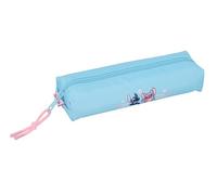 Stitch Happy - Portatodo Rectangular Niño, Estuche Infantil, Estuche Niño, Ideal para Niños en Edad Escolar, Cómodo y Versátil, Calidad y Resistencia, 22x7x40 cm