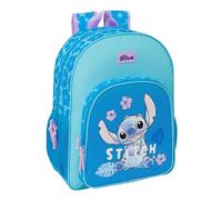 STITCH HAWAII - Mochila Escolar Niño, Mochila Niño, Mochila Infantil, Adaptable a Carro, Ideal para Niños en Edad Escolar, Cómoda y Versátil, Calidad y Resistencia, 33x14x42 cm, Color Azul