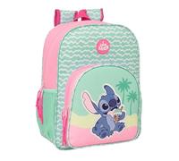 STITCH ICE CREAM - Mochila Escolar Niño, Mochila Infantil, Adaptable a Carro, Ideal para Niños en Edad Escolar, Cómoda y Versátil, Calidad y Resistencia, 32x12x38 cm