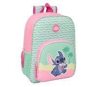 STITCH ICE CREAM - Mochila Escolar Niño, Mochila Niño, Mochila Infantil, Adaptable a Carro, Ideal para Niños en Edad Escolar, Cómoda y Versátil, Calidad y Resistencia, 33x14x42 cm