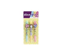 Stitch Juego de 3 bolígrafos de gel con clip de figuras para niños, artículos de papelería coloridos para la escuela y el tiempo libre, ideal como regalo, a partir de 3 años, manualidades, pintura
