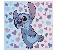 Stitch Let Your Heart be Light - Adhesivo decorativo para pared (33 x 33 cm), diseño de Disney