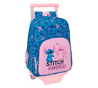 STITCH LILO - Mochila Infantil con Carro Safta 705, Ideal para Niños de Diferentes Edades, Cómoda y Versátil, Calidad y Resistencia, 26x11x34 cm