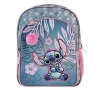 ToyBags Mochila Escolar Stitch Pink - Doble Compartimento - CON ACCESORIO POM-POM ADAPTABLE A CARRO - Compartimento portalaptop - Espaldera acolchada - 44 X 30 X 20 CM