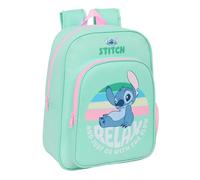 Safta Mochila escolar infantil STITCH – Animada, adaptable a carro, cómoda y resistente, 26x11x34 cm