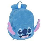 STITCH - Mochila Guardería, Adaptable a Carro, Fácil Limpieza, Ideal para Niños de Diferentes Edades, Cómoda y Versátil, Calidad y Resistencia, 22x10x27 cm